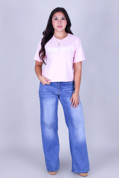 ALOHA BITCHES CROP TOP