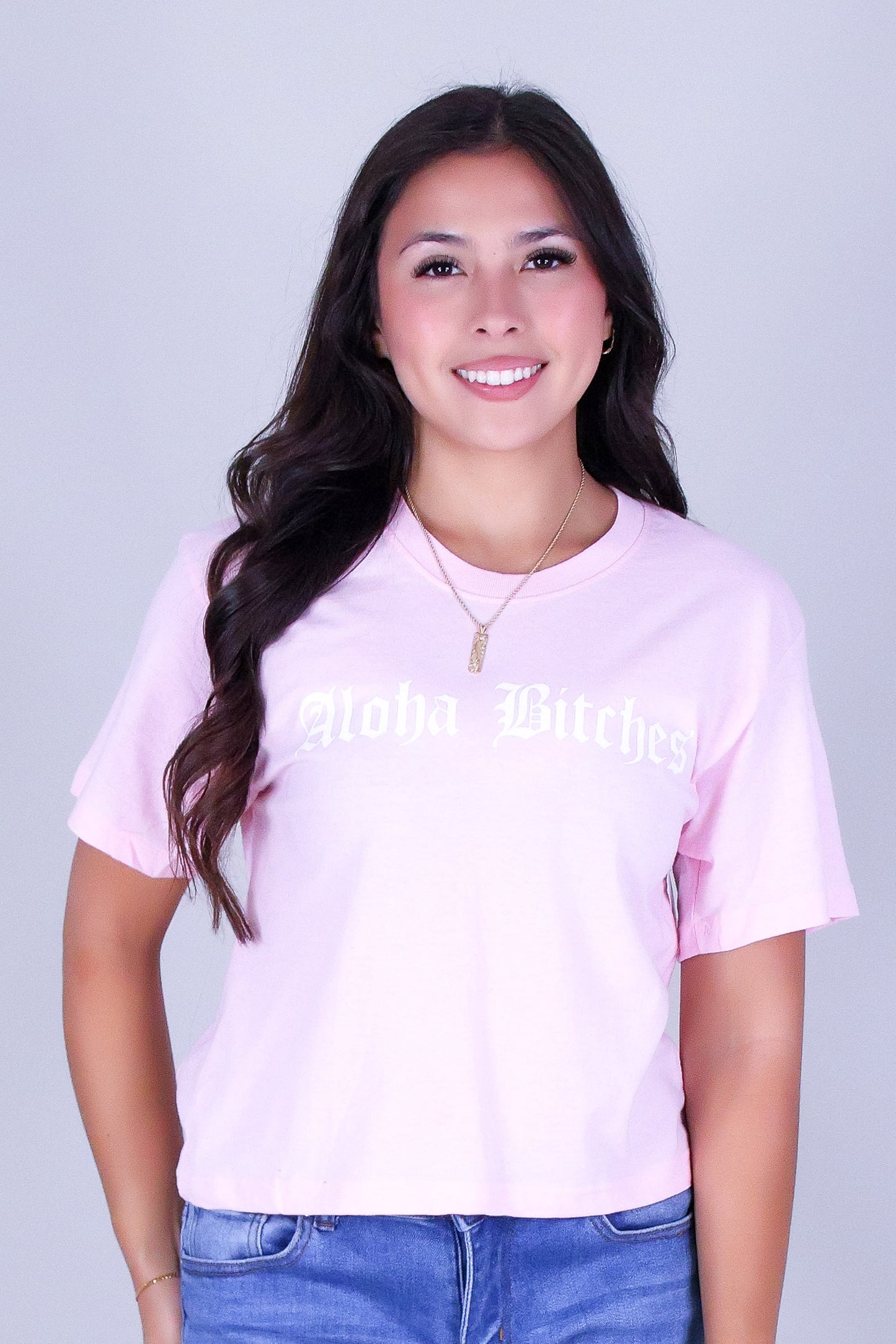 ALOHA BITCHES CROP TOP