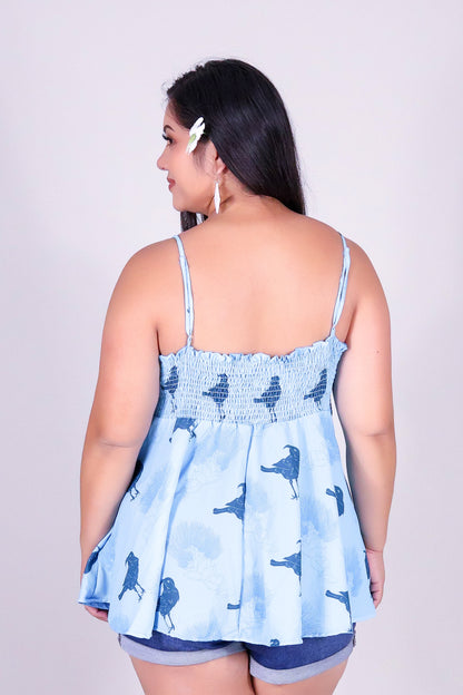 IIWI BIRD TIE FRONT TOP