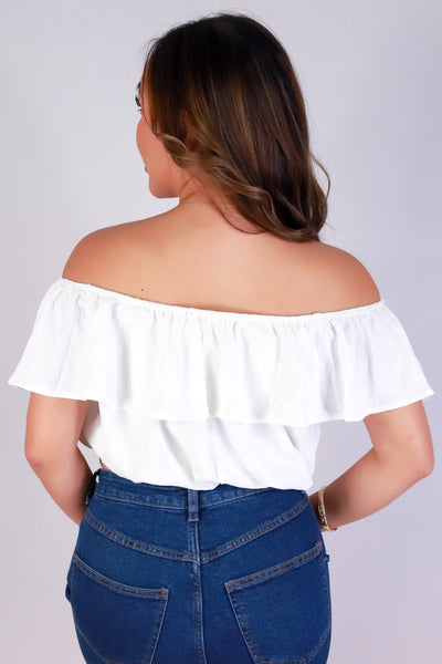 Jeans Warehouse Hawaii - S/S SOLID WOVEN TOPS - FLUTTER BABE TOP | By ROKOKO