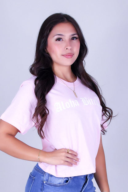 ALOHA BITCHES CROP TOP