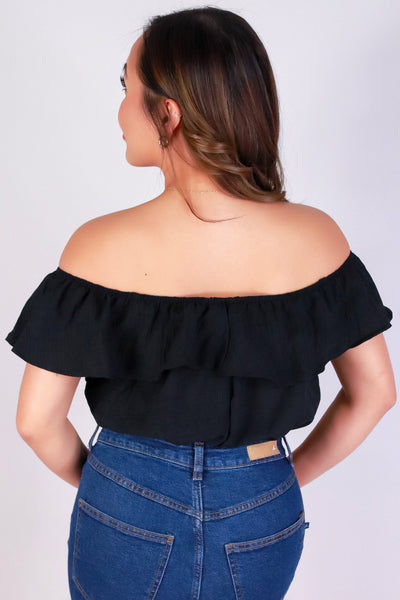 Jeans Warehouse Hawaii - S/S SOLID WOVEN TOPS - FLUTTER BABE TOP | By ROKOKO