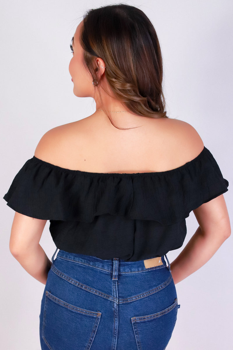 Jeans Warehouse Hawaii - S/S SOLID WOVEN TOPS - FLUTTER BABE TOP | By ROKOKO