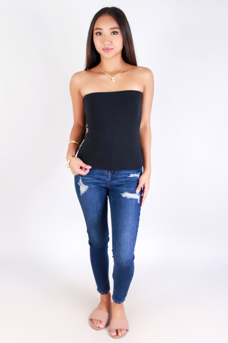 Jeans Warehouse Hawaii - SL CASUAL SOLID - TIME ALONE TUBE TOP | By ROSIO