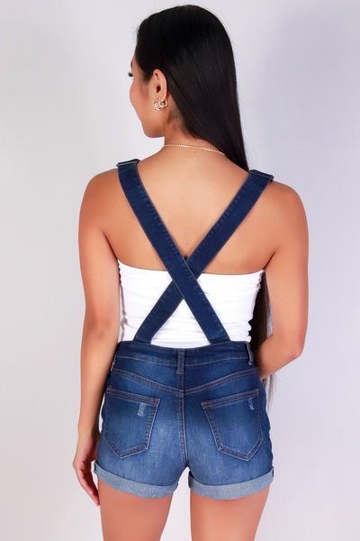 Jeans Warehouse Hawaii - DENIM SHORTALLS - DAYLIGHT DENIM SHORTALL | By WAX JEAN