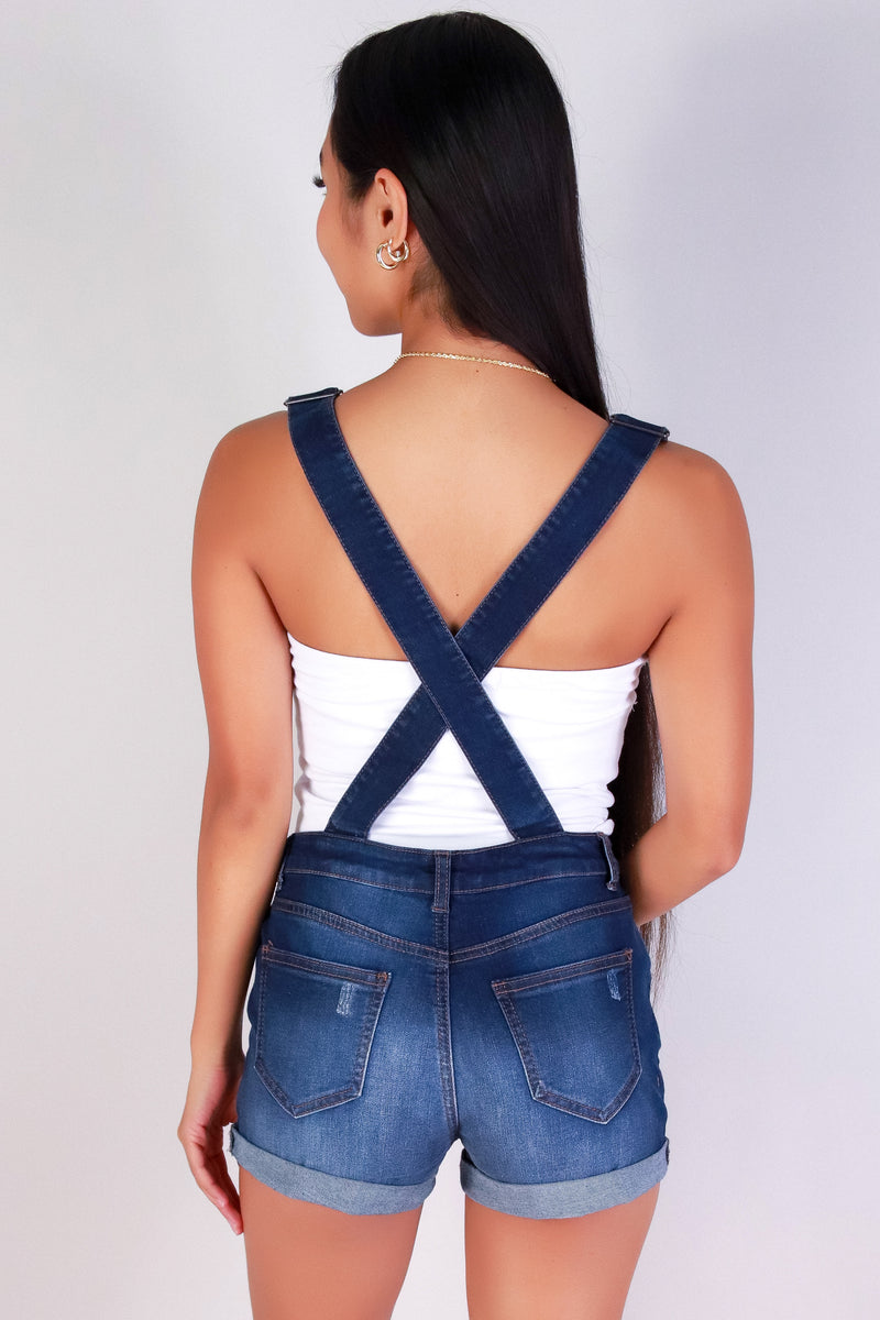 Jeans Warehouse Hawaii - DENIM SHORTALLS - DAYLIGHT DENIM SHORTALL | By WAX JEAN