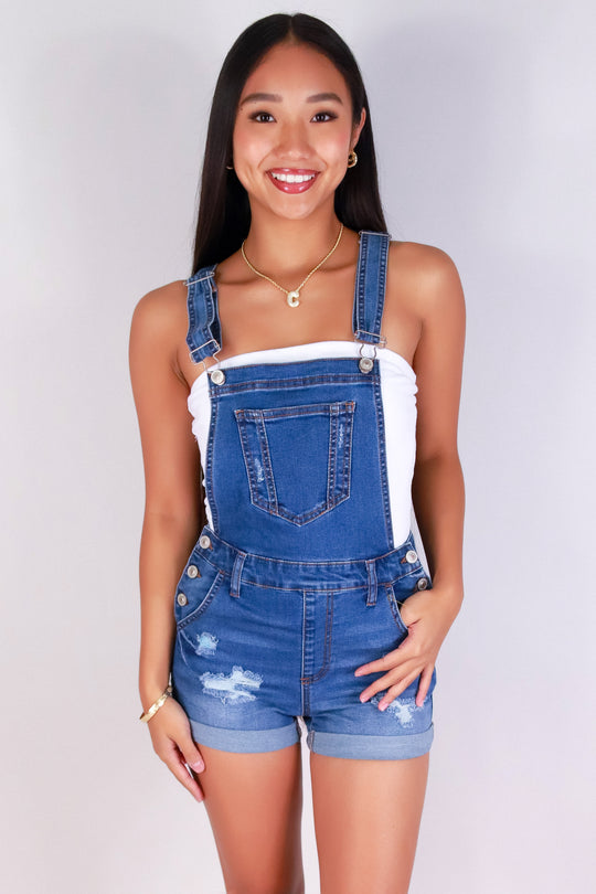 WEEKEND DENIM SHORTALL