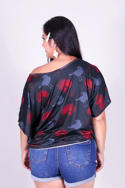 IIWI BIRD DOLMAN TOP