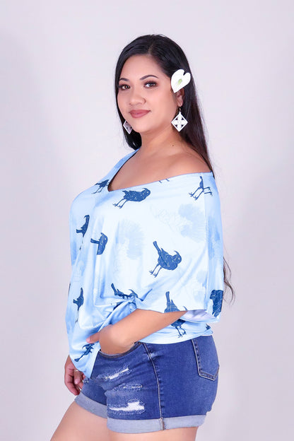 IIWI BIRD DOLMAN TOP