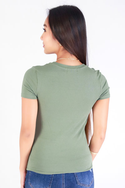 Jeans Warehouse Hawaii - S/S SOLID BASIC - SHE KNOWS BASIC TEE | By POPULAR 21