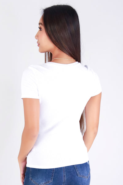 Jeans Warehouse Hawaii - S/S SOLID BASIC - SHE KNOWS BASIC TEE | By POPULAR 21