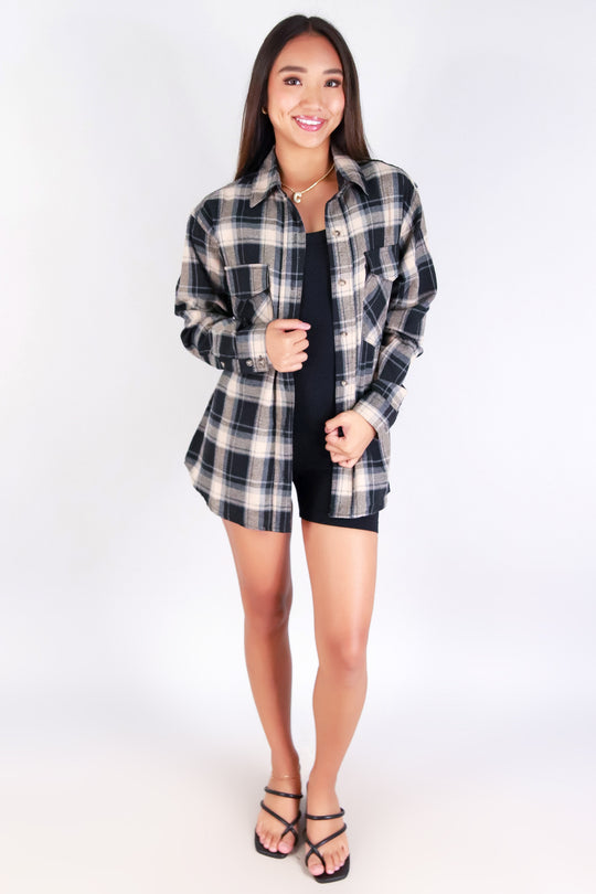 CHIC CHECK PLAID TOP