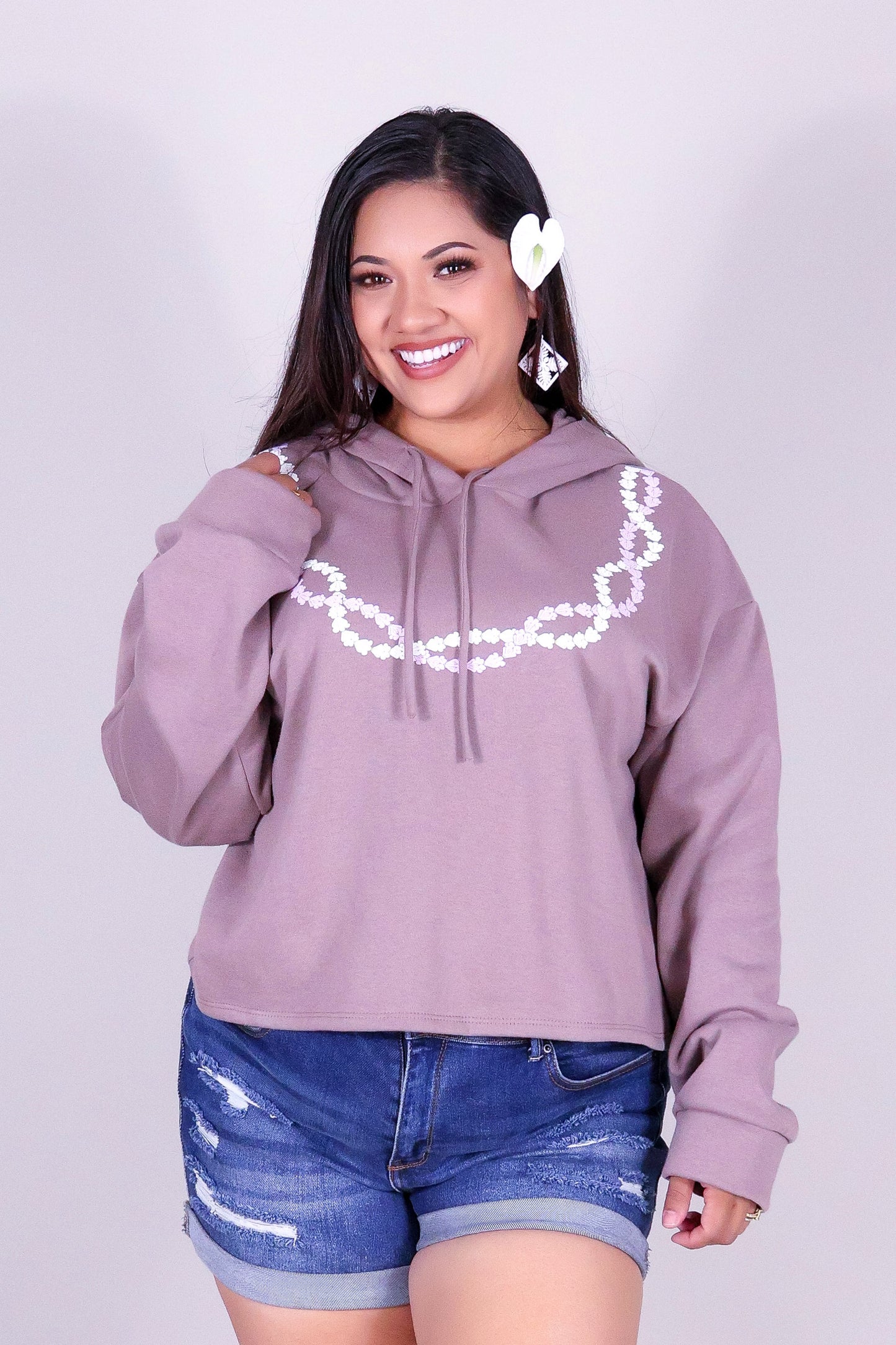 2 CROWN FLOWER LEI HOODIE