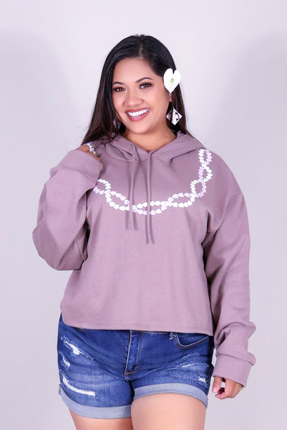 2 CROWN FLOWER LEI HOODIE