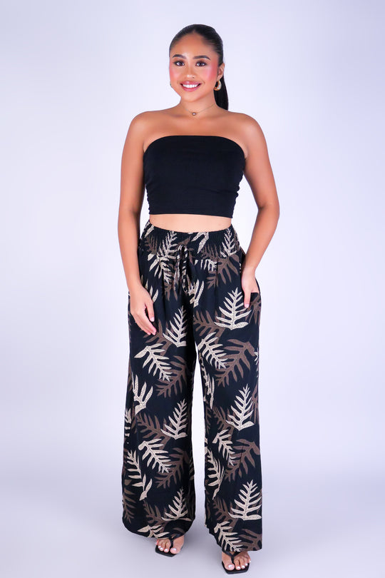 LAUA'E SMOCKED WAIST PANTS