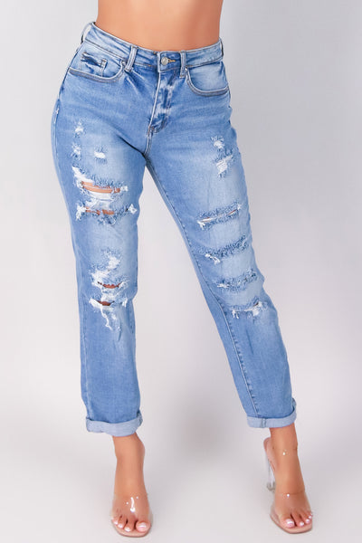 Jeans Warehouse Hawaii - JEANS - KIANA BOYFRIEND JEANS | By WAX JEAN