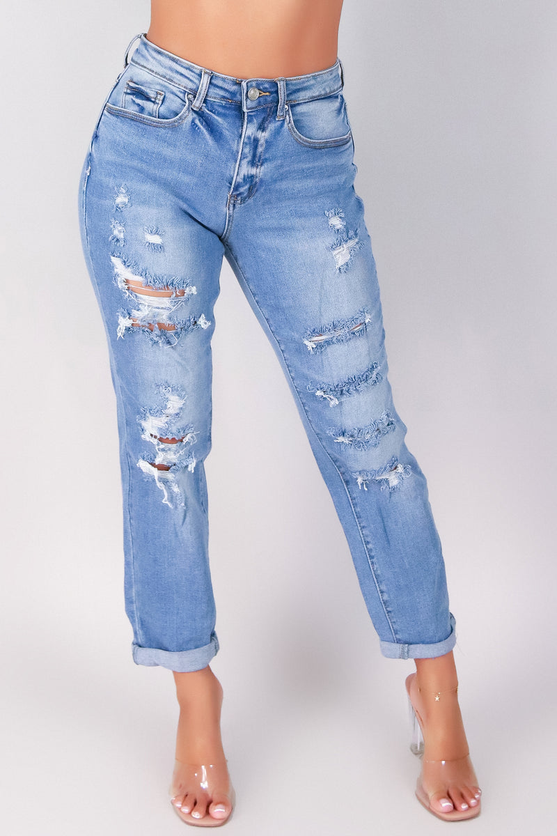 Jeans Warehouse Hawaii - JEANS - KIANA BOYFRIEND JEANS | By WAX JEAN
