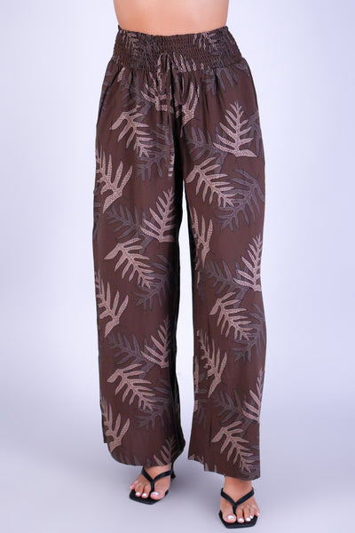 LAUA'E SMOCKED WAIST PANTS