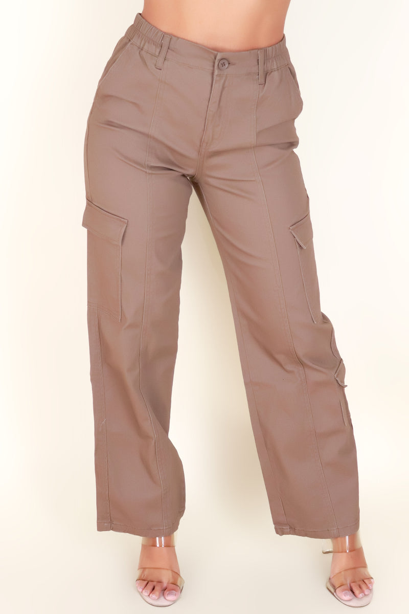 Jeans Warehouse Hawaii - SOLID WOVEN PANTS - COOL WITH IT PANTS | By AMBIANCE APPAREL
