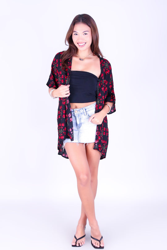 ANTHURIUM QUILT CARDIGAN