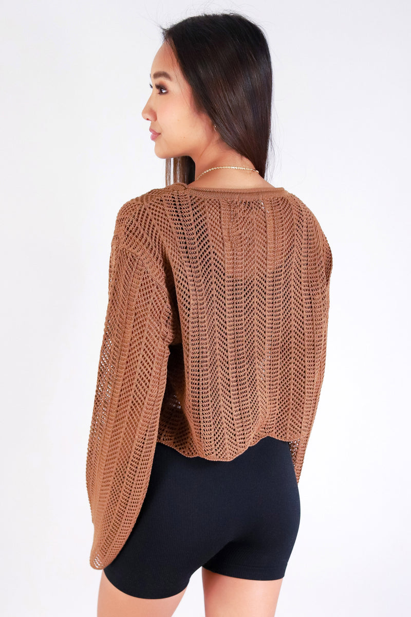 Jeans Warehouse Hawaii - SOLID LONG SLV TOPS - AUTUMN AIR SWEATER | By ZENANA (KC EXCLUSIVE,INC