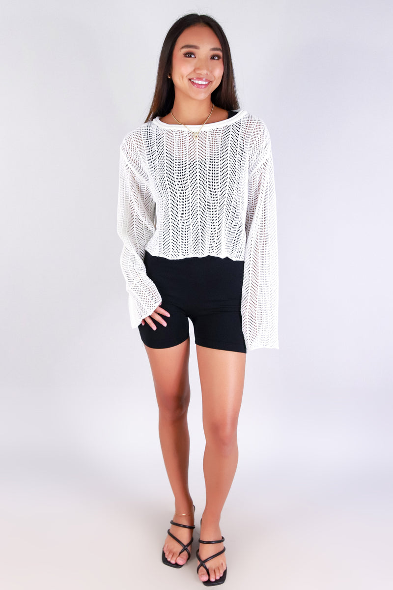 Jeans Warehouse Hawaii - SOLID LONG SLV TOPS - AUTUMN AIR SWEATER | By ZENANA (KC EXCLUSIVE,INC
