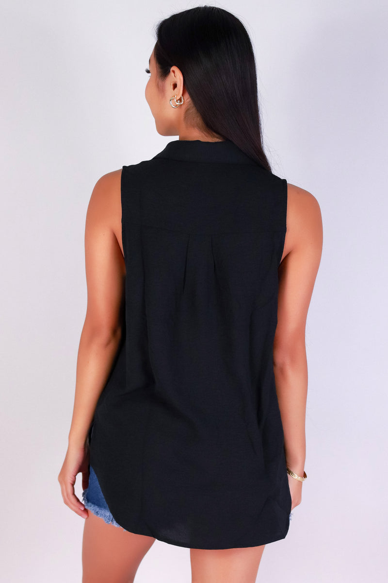 Jeans Warehouse Hawaii - TANK SOLID WOVEN CASUAL TOPS - LAIDBACK LOVE TOP | By TIMING