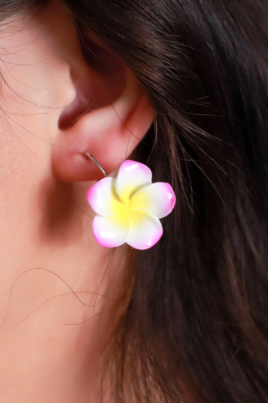 PLUMERIA DANGLE EARRING