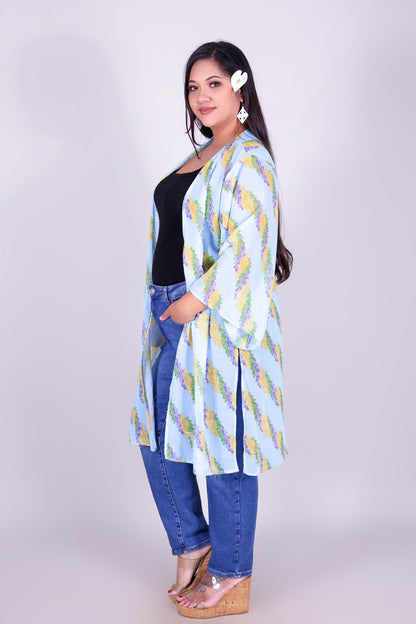 TWISTED LEI CHIFFON CARDIGAN