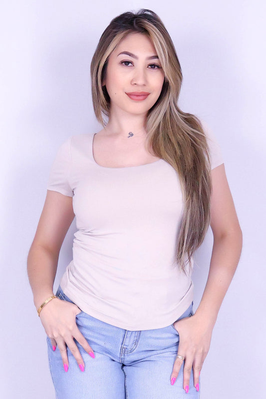 CLEAN SLATE SQUARE NECK TOP