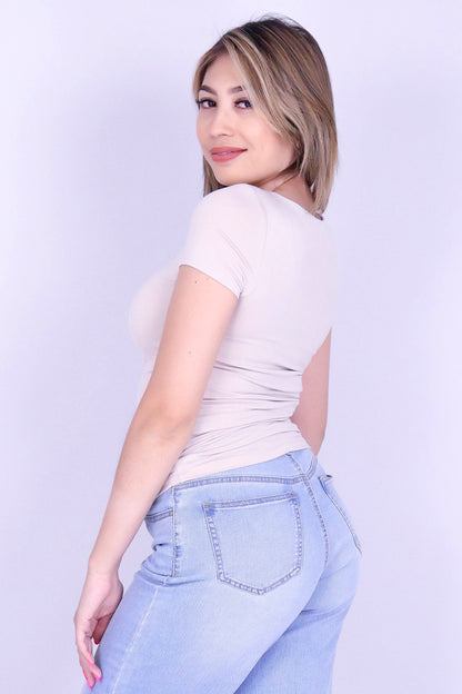 CLEAN SLATE SQUARE NECK TOP