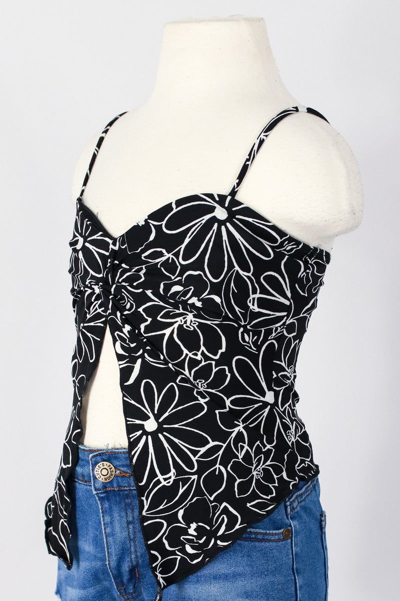 Jeans Warehouse Hawaii - S/L PRINT TOP 7-16 - BEAUTIFUL BLOOM FLYAWAY TOP | KIDS SIZE 7 - 16 | By PAPERMOON/ B_ENVIED