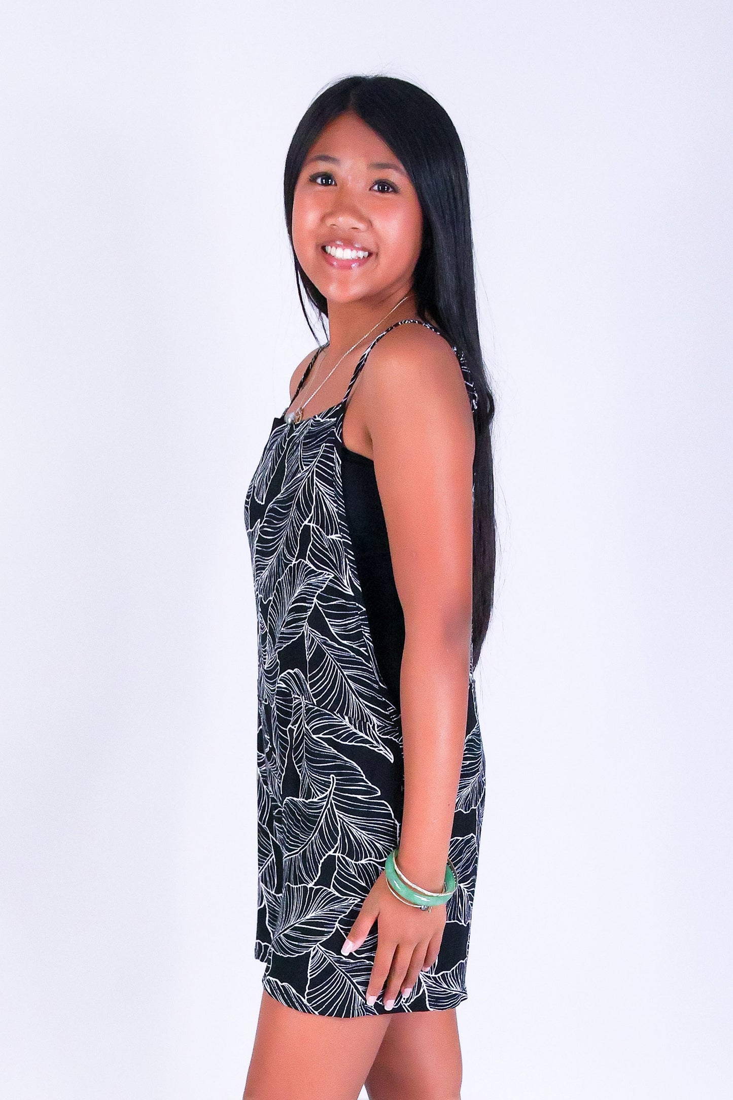 TROPICAL LEAF ROMPER | KIDS SIZE 2-16