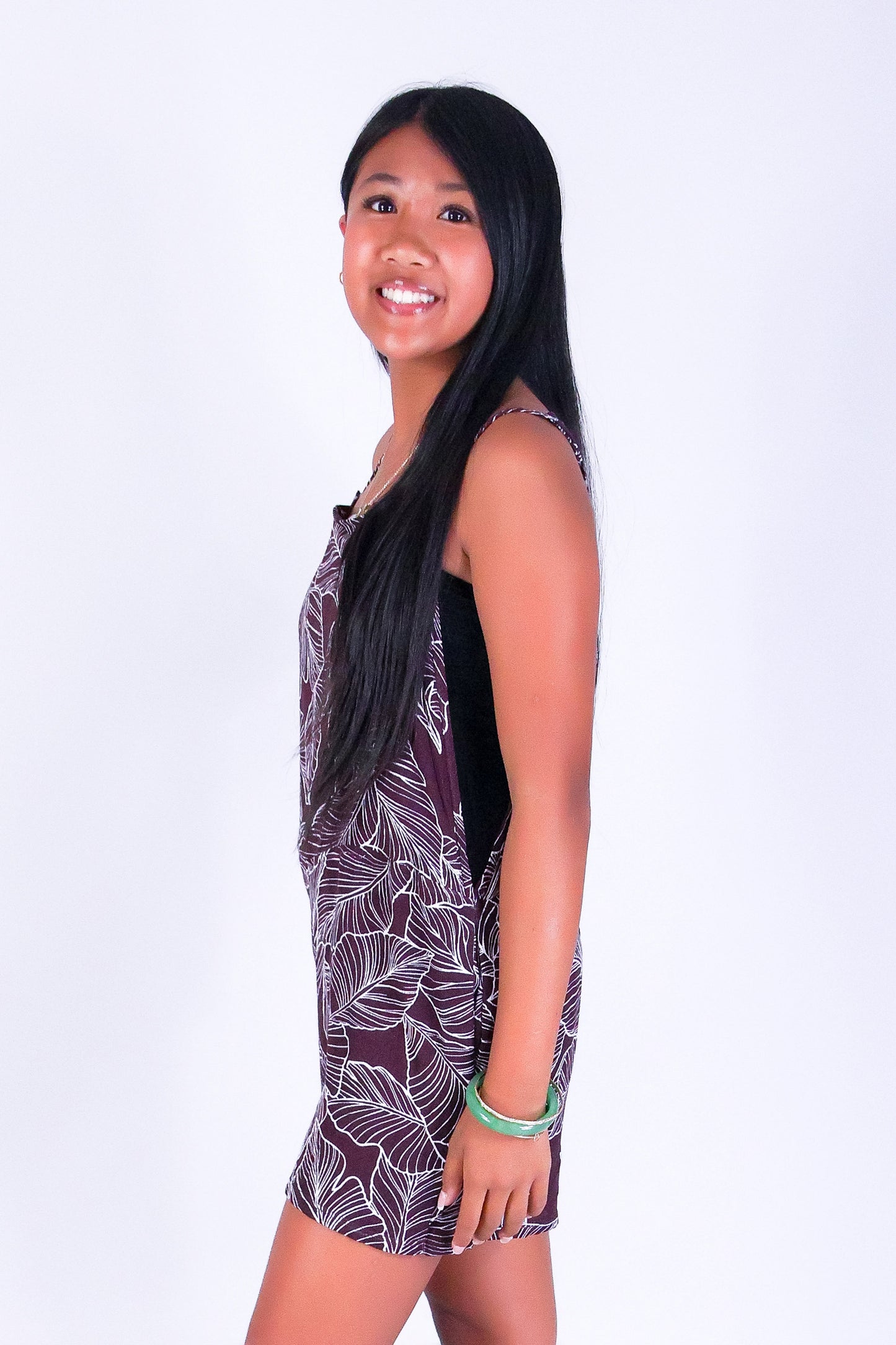 TROPICAL LEAF ROMPER | KIDS SIZE 2-16