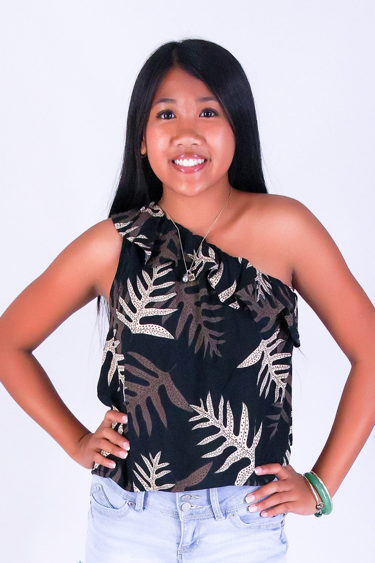 LAUA'E ONE SHOULDER TOP | KIDS SIZE 2-16