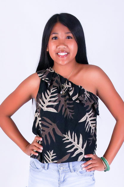 LAUA'E ONE SHOULDER TOP | KIDS SIZE 2-16
