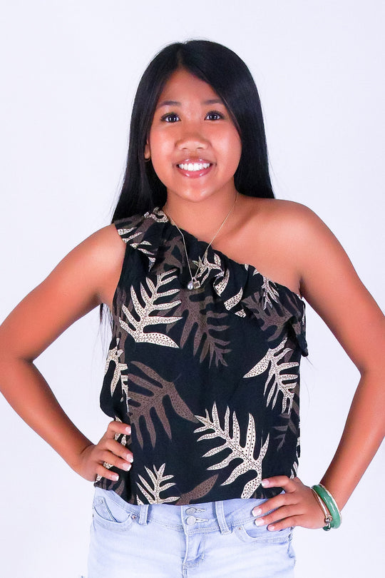 LAUA'E ONE SHOULDER TOP | KIDS SIZE 2-16