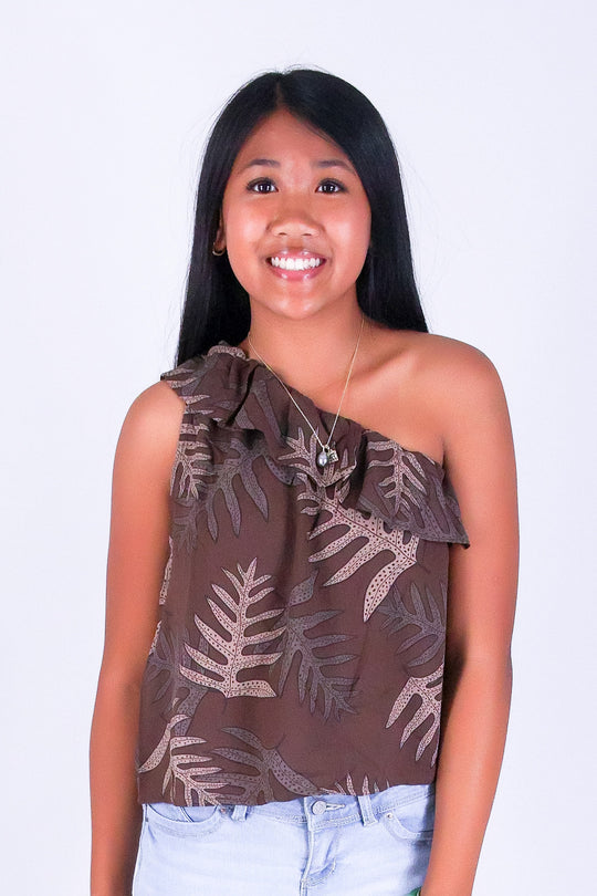 LAUA'E ONE SHOULDER TOP | KIDS SIZE 2-16