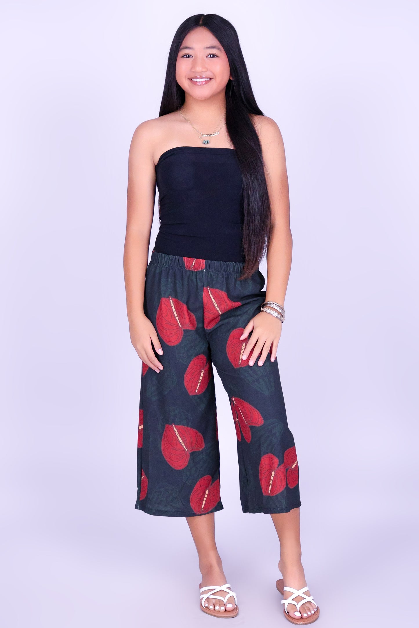 ANTHURIUM SHELL CAPRI'S | KIDS SIZE 2-16