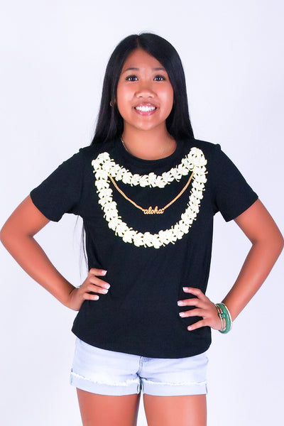 ALOHA PUAKENIKENI LEI TEE | KIDS SIZE 2-16