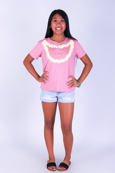 ALOHA PUAKENIKENI LEI TEE | KIDS SIZE 2-16