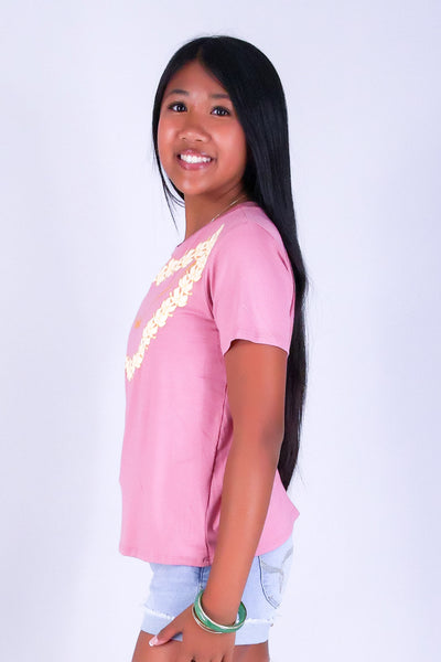 ALOHA PUAKENIKENI LEI TEE | KIDS SIZE 2-16