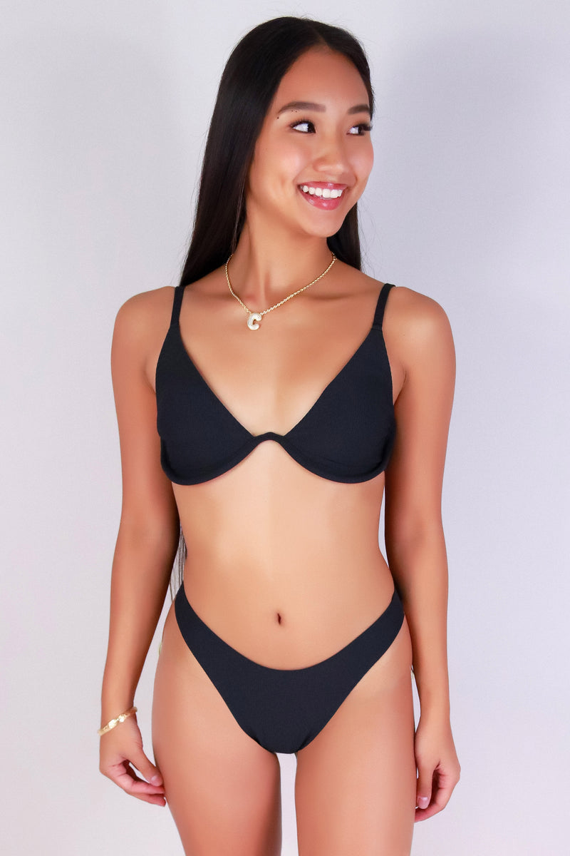 Jeans Warehouse Hawaii - MATCHING SEP BOTTM THONG - POOLSIDE PRINCESS BIKINI BOTTOM | By ANWND