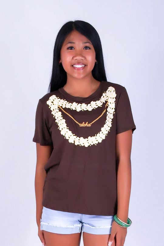 ALOHA PUAKENIKENI LEI TEE | KIDS SIZE 2-16