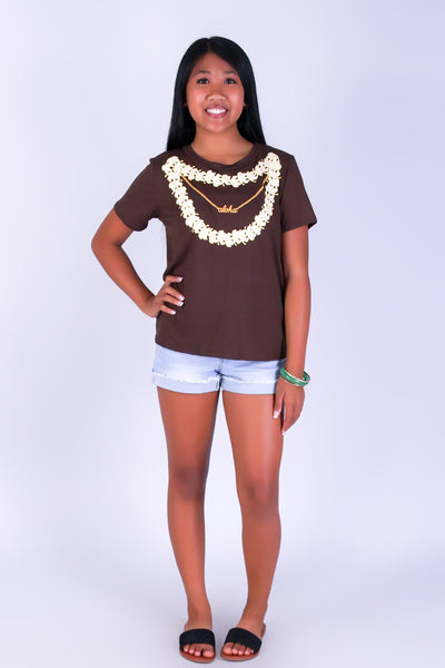 ALOHA PUAKENIKENI LEI TEE | KIDS SIZE 2-16