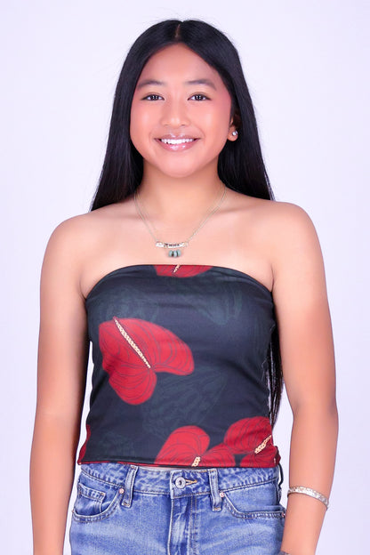 ANTHURIUM SHELL TUBE TOP | KIDS SIZE 2-16
