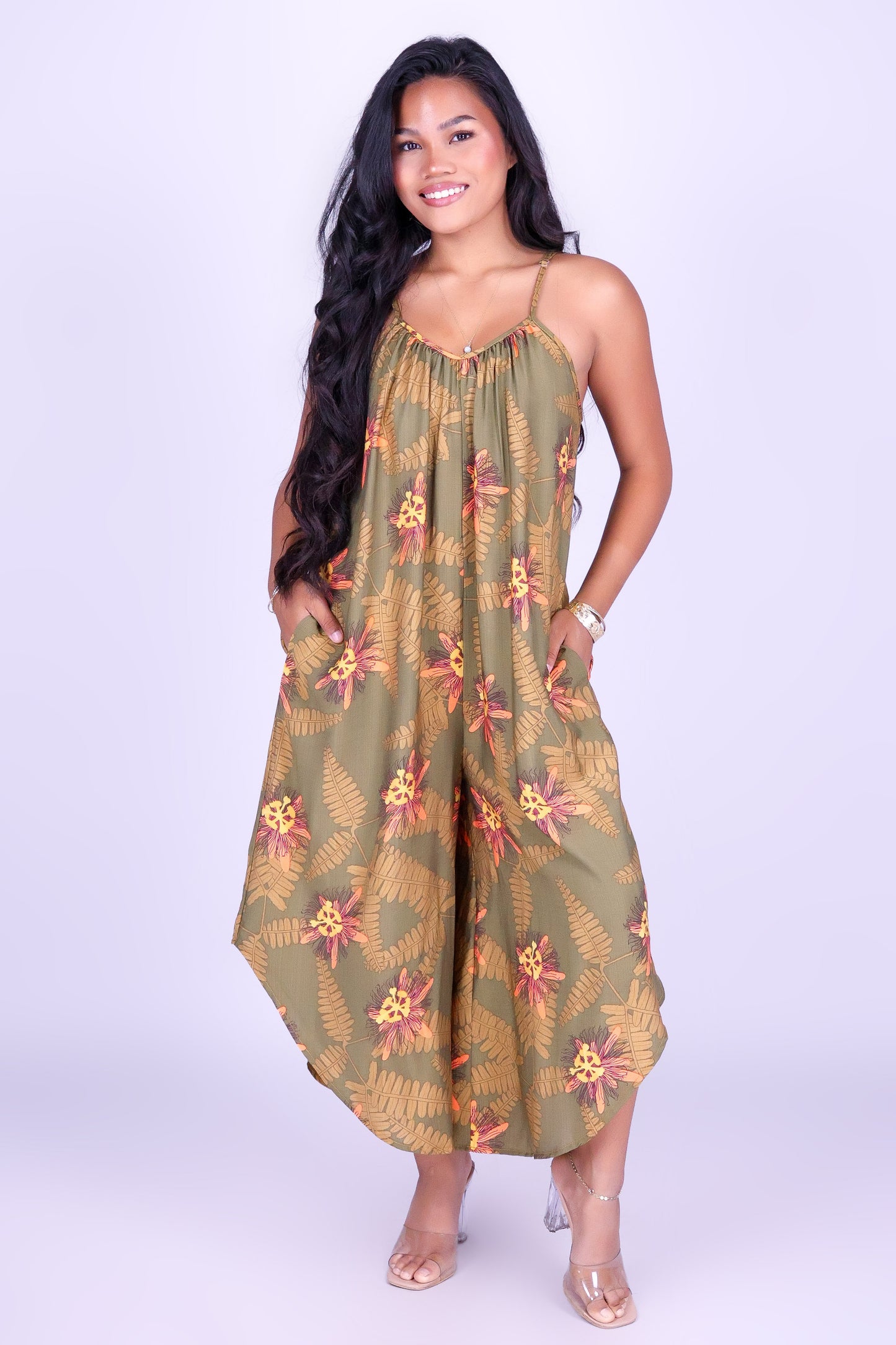 LILIKOI FERN NO WAIST JUMPSUIT