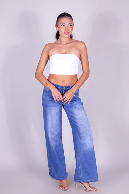 FOR NOW BANDEAU TUBE TOP