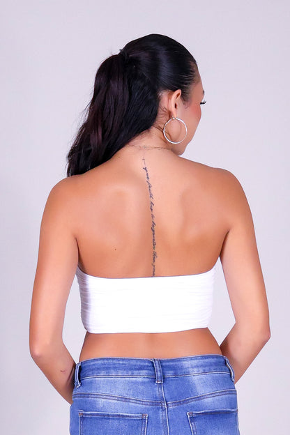 FOR NOW BANDEAU TUBE TOP
