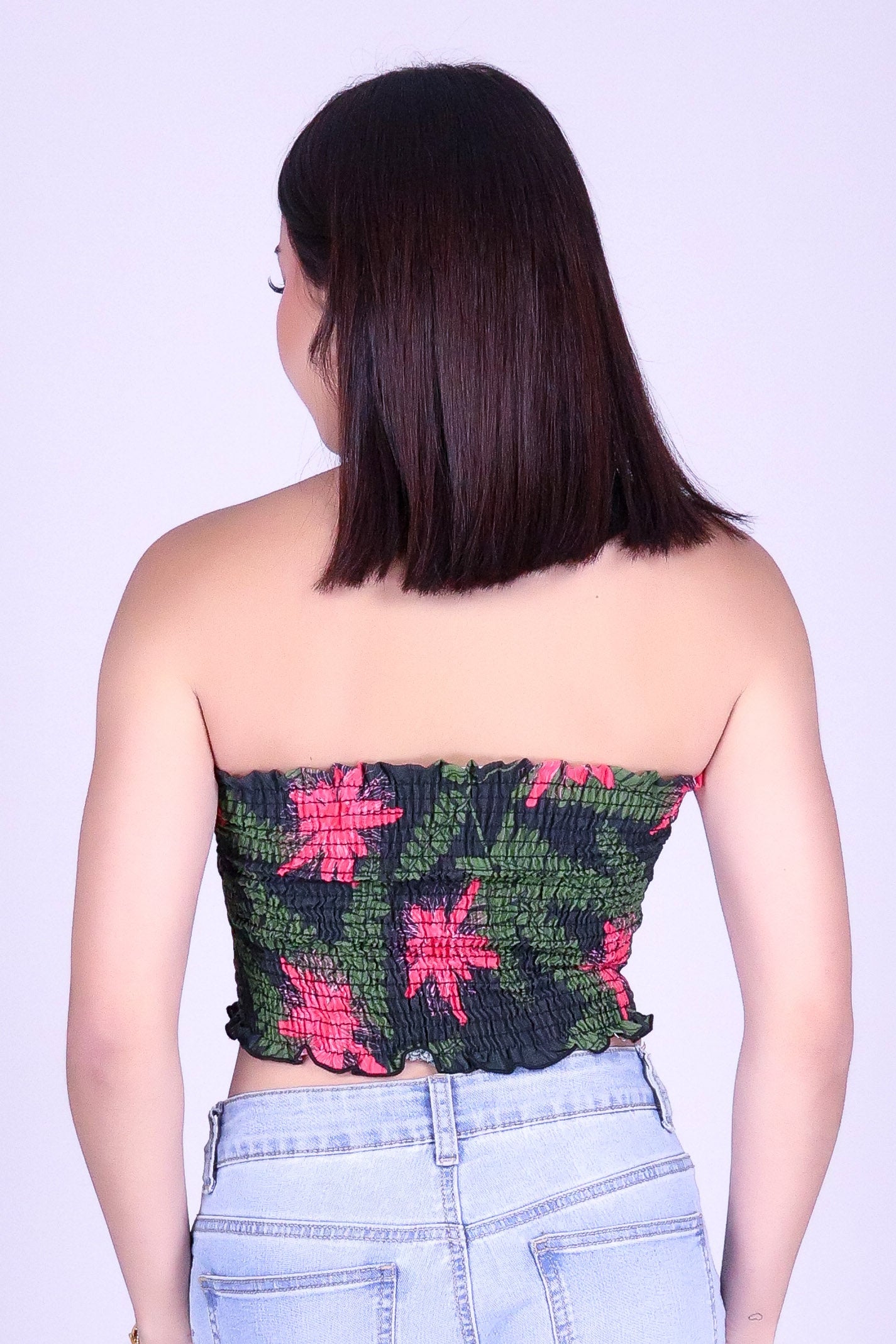 LILIKOI FERN SMOCKED TUBE TOP
